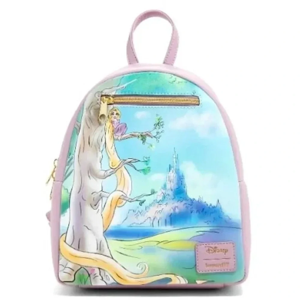 Loungefly Disney Tangled Painted Landscape‎ Mini Backpack
